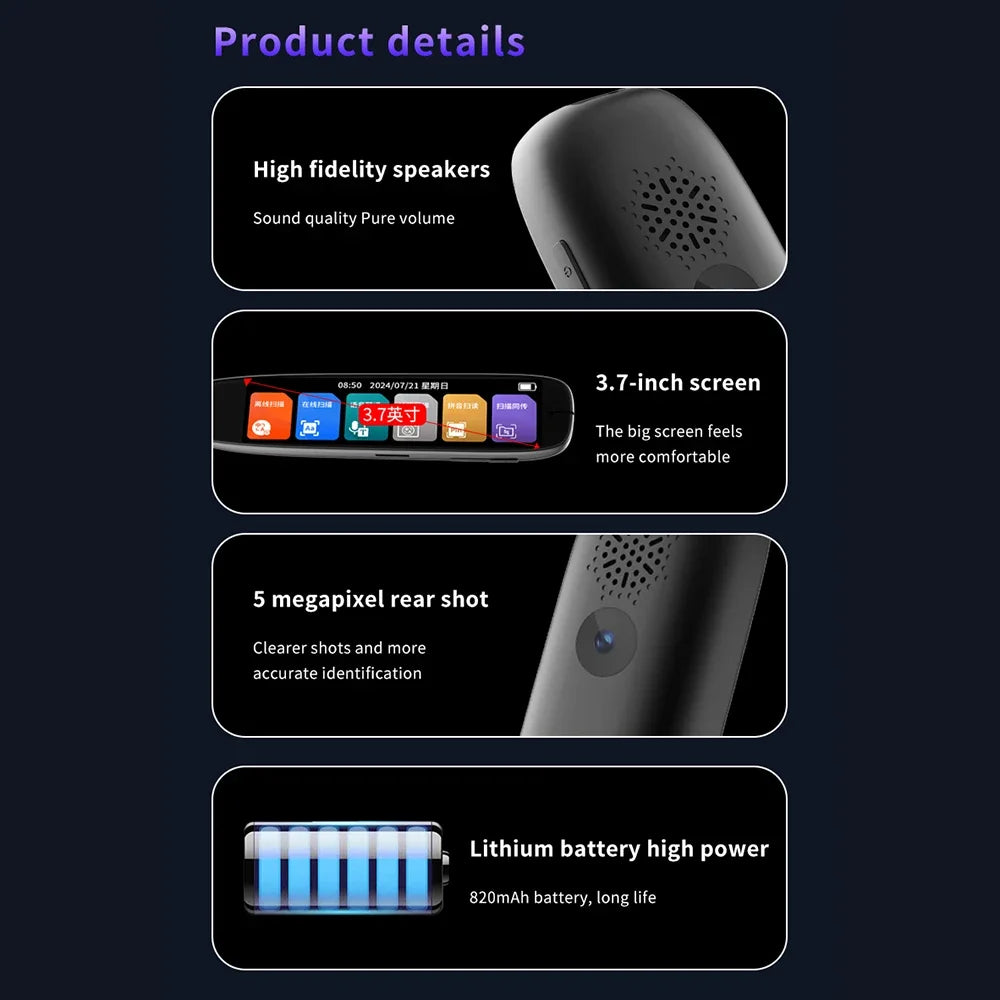 LinguaScan™ Pro – Smart Translator Pen - WM DigitalBay
