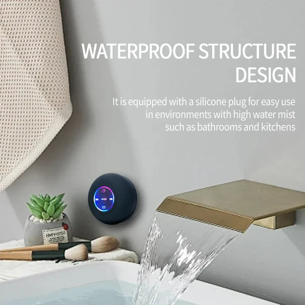 AquaBeat™ – Mini Waterproof Bluetooth Shower Speaker - WM DigitalBay