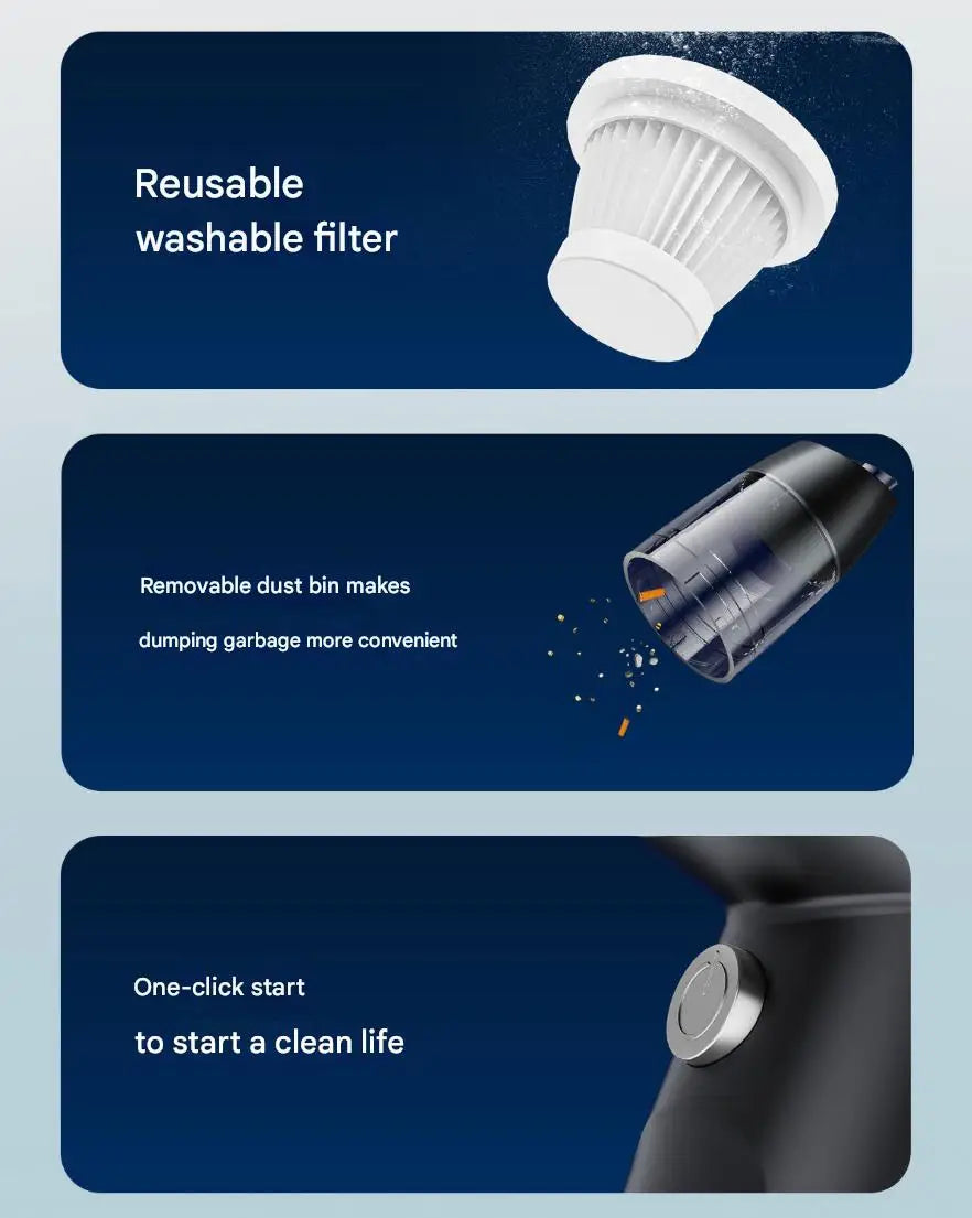 AutoVac™ – Mini Handheld Car Vacuum Cleaner - WM DigitalBay