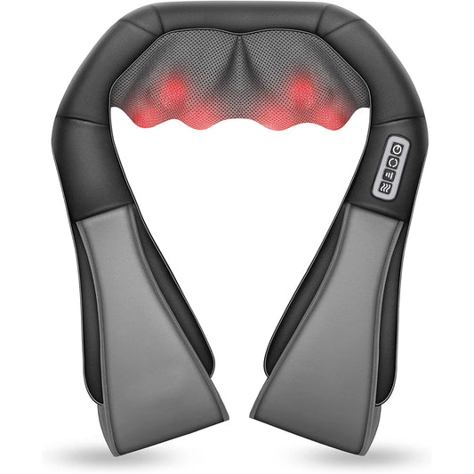 RelaxEase™ – Shiatsu Heated Neck & Back Massager - WM DigitalBay