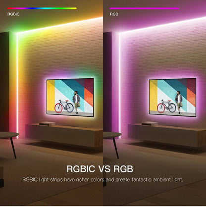GlowFlow™ – Smart RGBIC LED Strip - WM DigitalBay