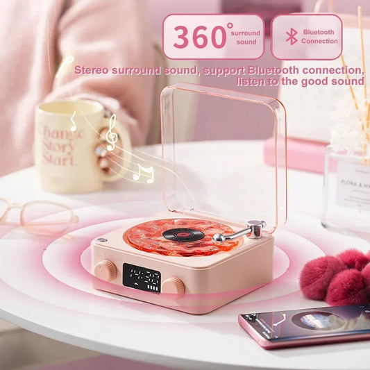 VinylGlow™ – Retro Bluetooth Speaker - WM DigitalBay