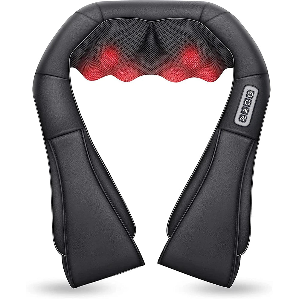 RelaxEase™ – Shiatsu Heated Neck & Back Massager - WM DigitalBay