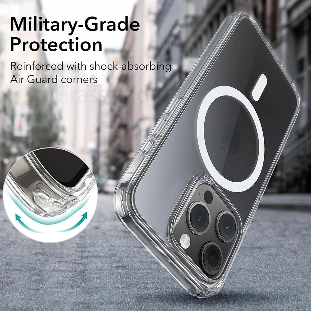 MagShield™ – MagSafe Clear Case (iPhone 11–16) - WM DigitalBay