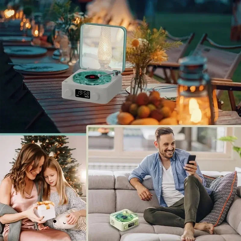 VinylGlow™ – Retro Bluetooth Speaker - WM DigitalBay