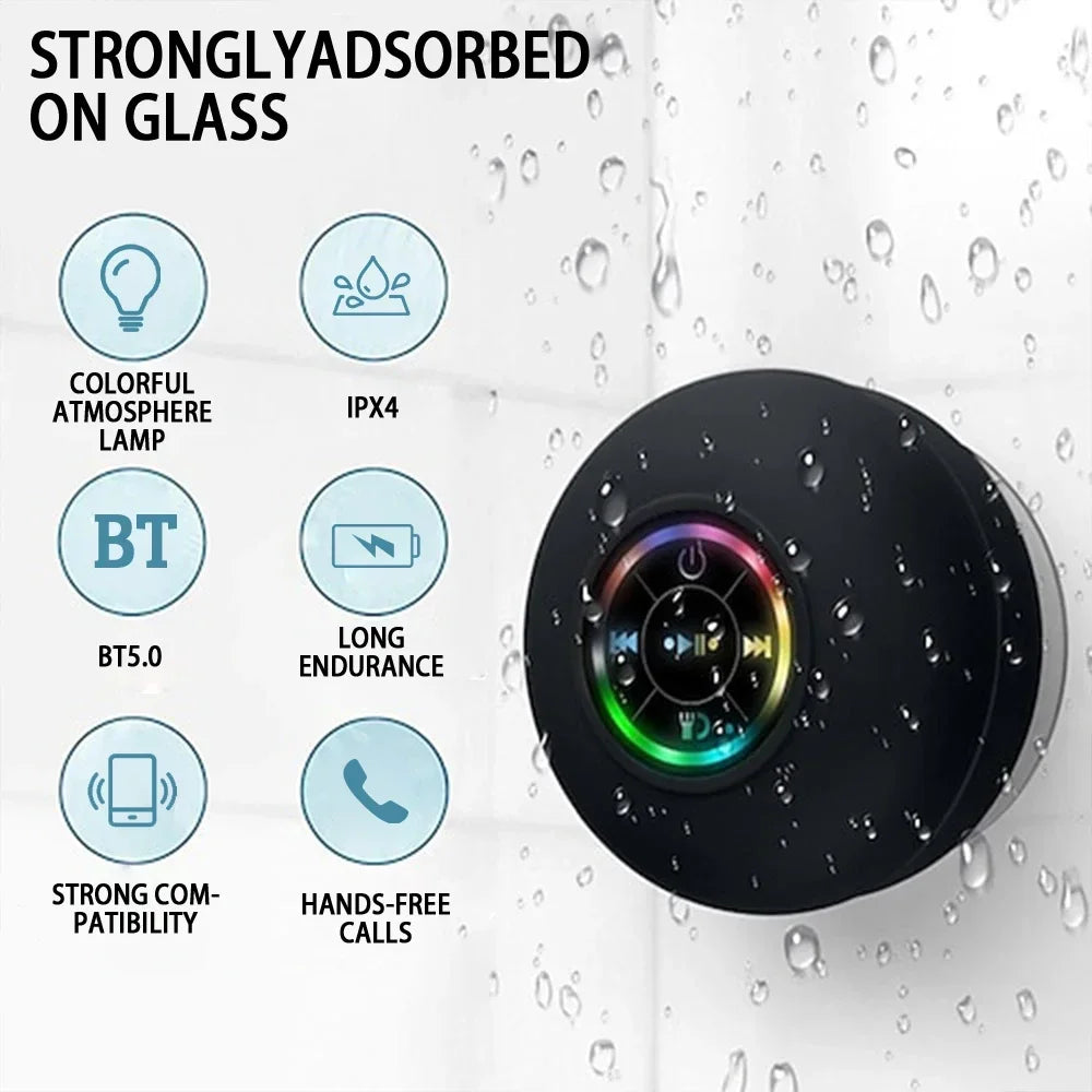 AquaBeat™ – Mini Waterproof Bluetooth Shower Speaker - WM DigitalBay