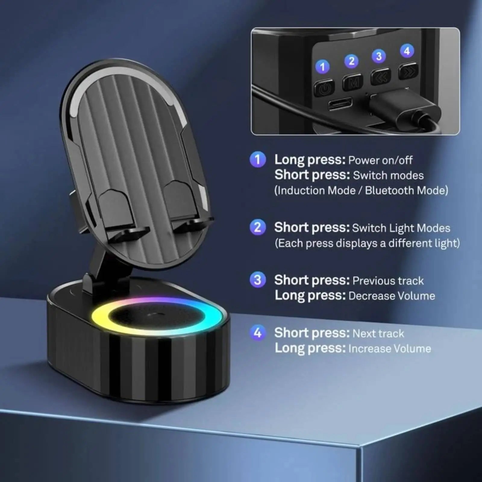 VoltStand™ – Charger & Speaker Hub - WM DigitalBay