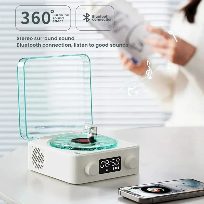 VinylGlow™ – Retro Bluetooth Speaker - WM DigitalBay