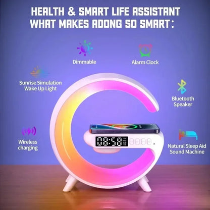 G63 GlowHub™ – Charger, Speaker & Clock - WM DigitalBay
