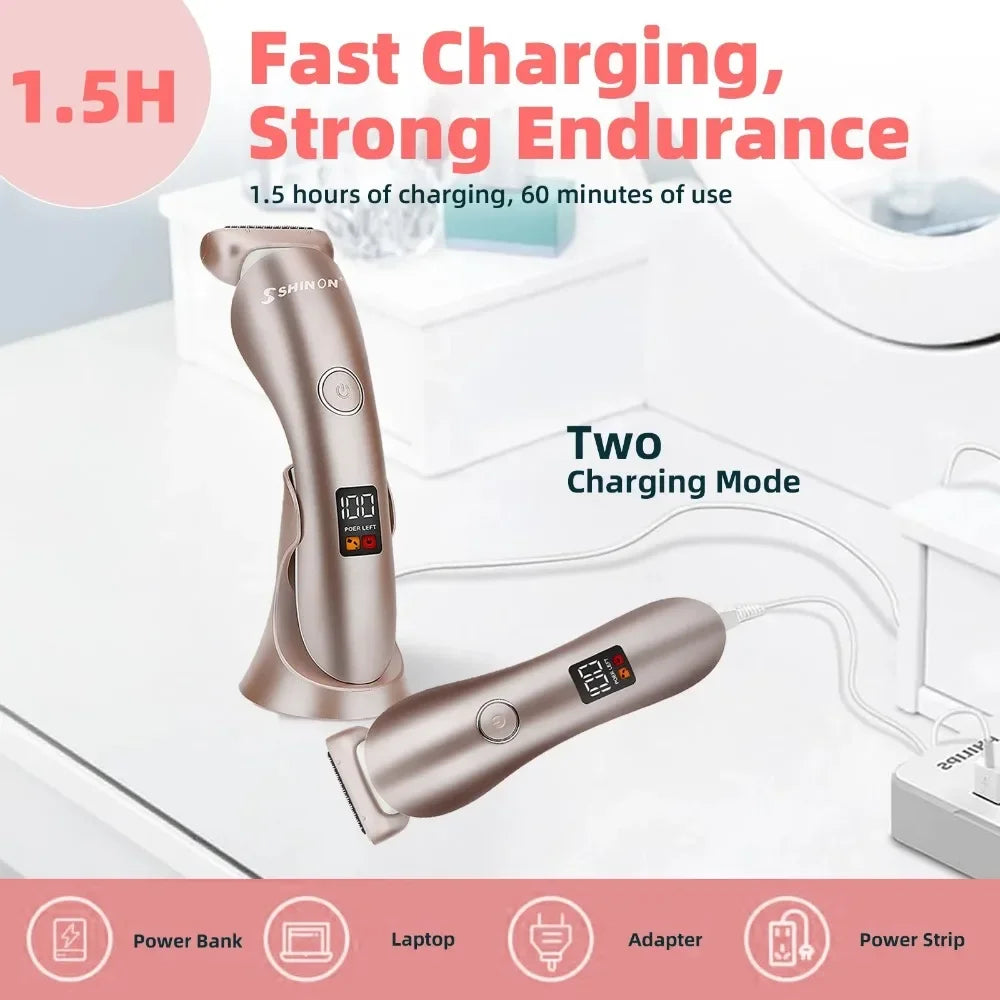 SmoothGleam™ – Women’s Cordless LED Razor - WM DigitalBay