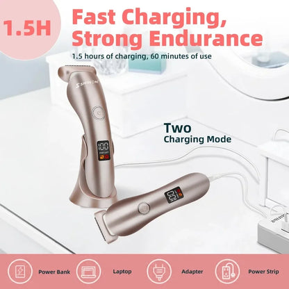 SmoothGleam™ – Women’s Cordless LED Razor - WM DigitalBay