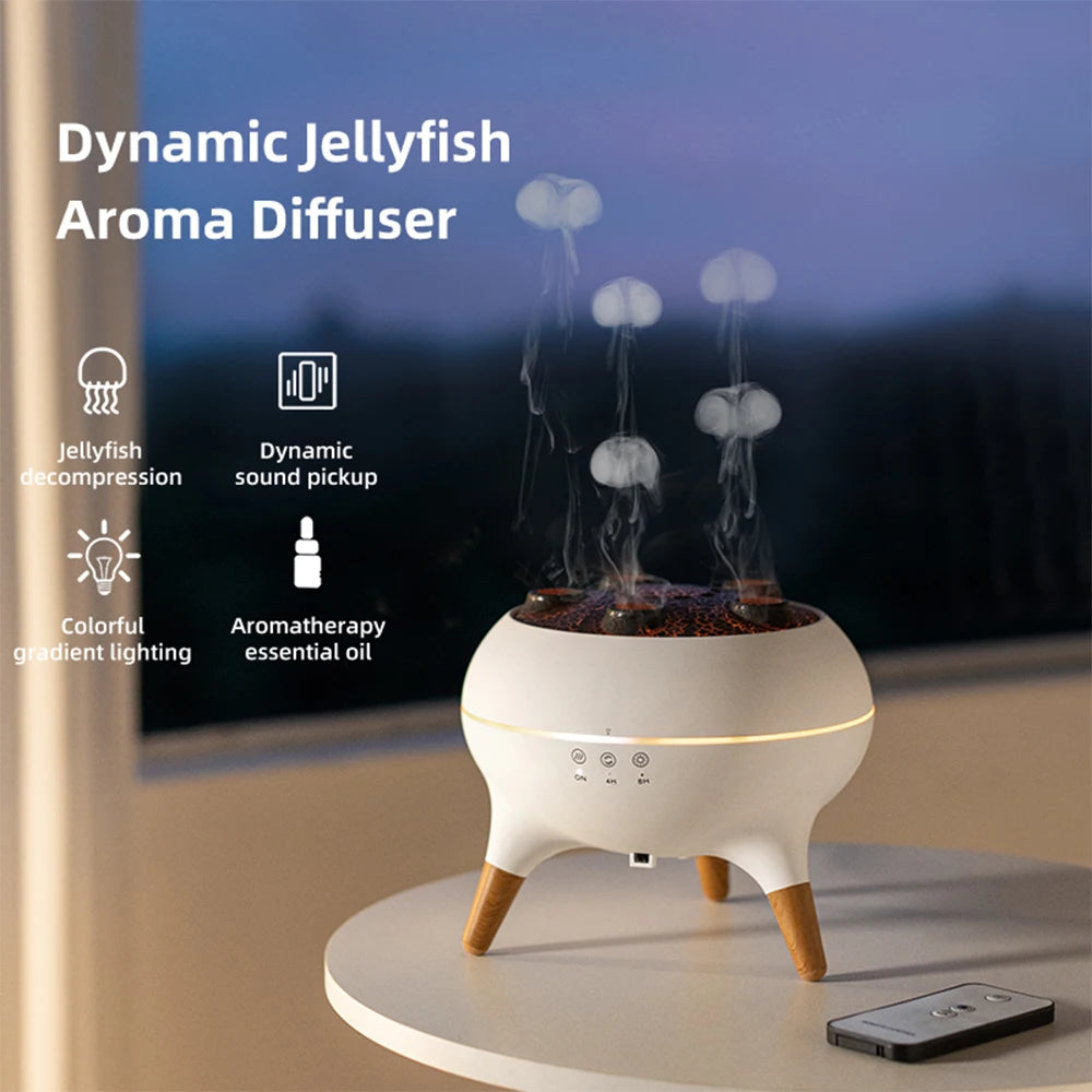 OceanFlame™ – Dynamic Jellyfish Aroma Diffuser & Air Humidifier - WM DigitalBay
