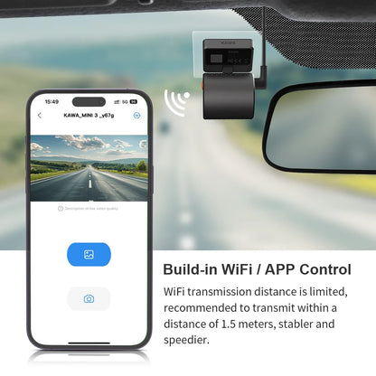 RoadGuard™ – 2K Mini Dash Camera with WiFi & Night Vision - WM DigitalBay