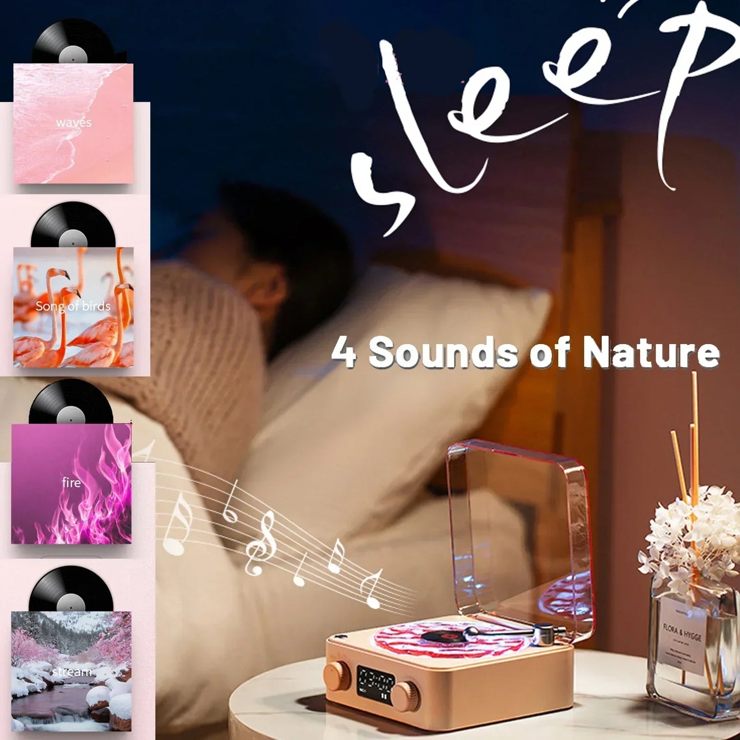 VinylGlow™ – Retro Bluetooth Speaker - WM DigitalBay
