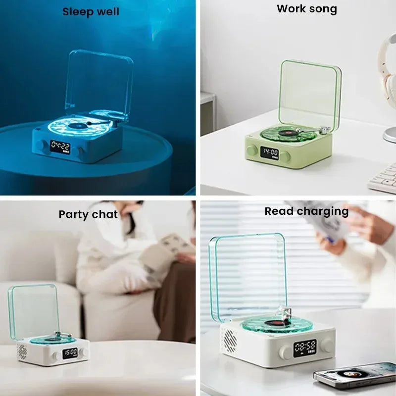 VinylGlow™ – Retro Bluetooth Speaker - WM DigitalBay