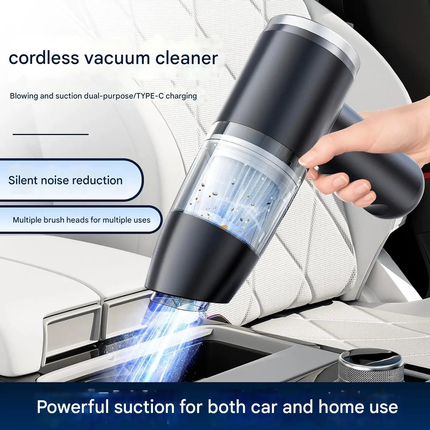 AutoVac™ – Mini Handheld Car Vacuum Cleaner - WM DigitalBay