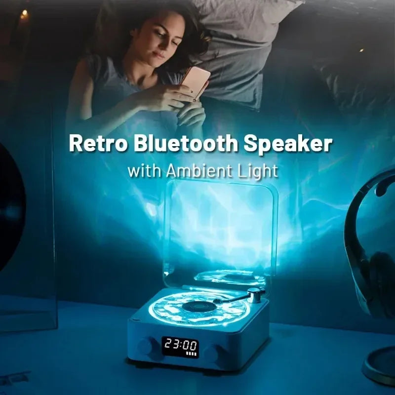VinylGlow™ – Retro Bluetooth Speaker - WM DigitalBay
