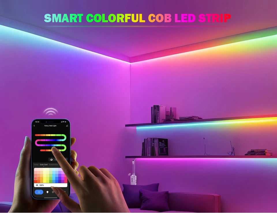 GlowFlow™ – Smart RGBIC LED Strip - WM DigitalBay